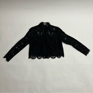 NWOT WHISTLES lace button down blouse